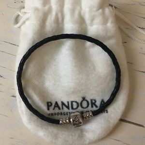 Leather Pandora bracelet